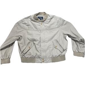 Vtg Authentic La Paz By Catalina Full Zip Tan Jacket Sz L